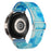 Nylon Watch Band for Coros Pace 2 / Apex 42mm , 20mm Pattern Adjustable Braided Loop Strap - Ocean Blue - 1