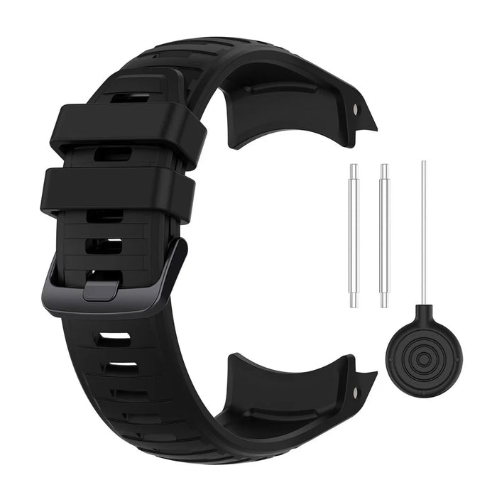 Sports Watch Band for Garmin Instinct 2X , 22mm Replacement Silicone Strap - Black - 5