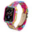 For Apple Watch Series 4 / 5 / 6 / SE / SE (2022) 44mm Replacement Resin Watch Strap Set with Watch Case Cover - Rainbow - 2
