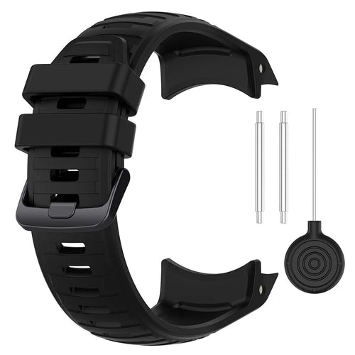 For Garmin Instinct 2X Adjustable Silicone Watch Band Replacement Wrist Strap - Black - 1