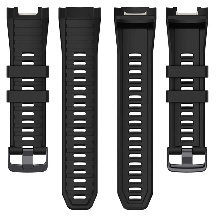 For Garmin Instinct 2X Adjustable Silicone Watch Band Replacement Wrist Strap - Black - 5