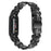 Oval Resin Watch Band for Fitbit Inspire 3 , Stainless Steel Buckle Replacement Strap - Black - 1