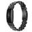 Oval Resin Watch Band for Fitbit Inspire 3 , Stainless Steel Buckle Replacement Strap - Black - 3