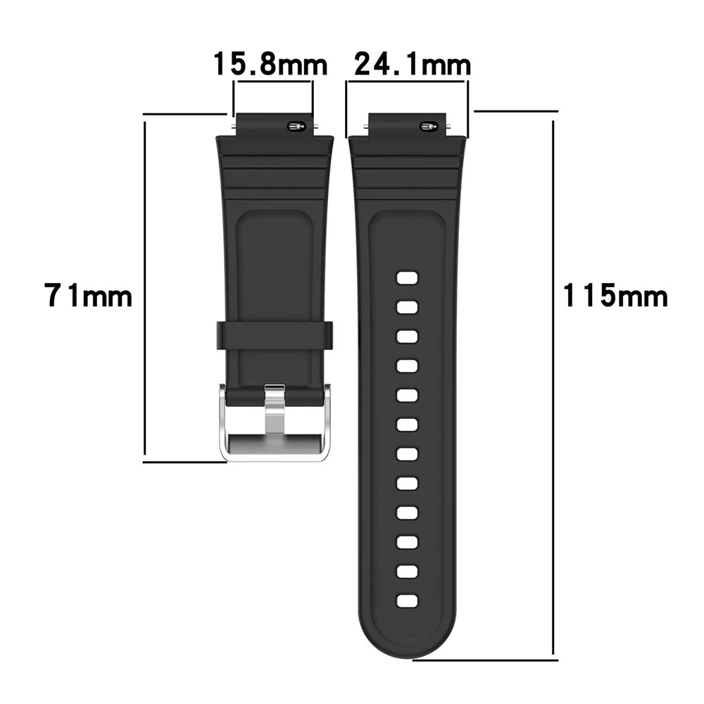 Watch Bands for Xplora X5 / X5 Play , Quick Release Silicone Wrist Strap with Tool - Starlight - 6