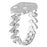 For Fitbit Versa 4 / Sense 2 Rhinestones Decor Watch Band Zinc Alloy Wrist Strap with Stainless Steel Buckle - Silver - 1