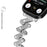 For Fitbit Versa 4 / Sense 2 Rhinestones Decor Watch Band Zinc Alloy Wrist Strap with Stainless Steel Buckle - Silver - 5