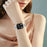 For Fitbit Versa 4 / Sense 2 Rhinestones Decor Watch Band Zinc Alloy Wrist Strap with Stainless Steel Buckle - Silver - 6