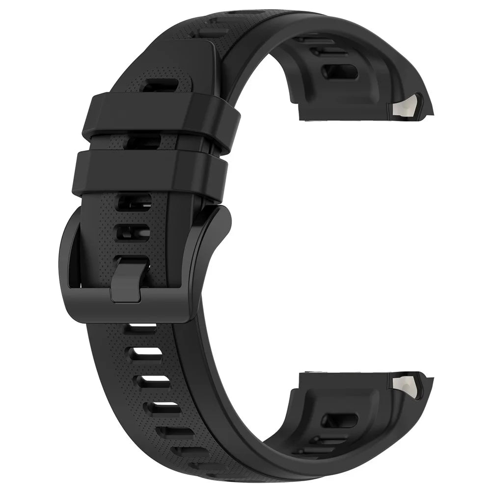 Watch Band for Garmin Approach S70 42mm , Soft Silicone Wristband Strap - Black - 2
