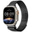 For Apple Watch Ultra 3 2 1 49mm / Series 11 10 46mm / 9 8 7 45mm / SE3 SE2 SE 6 5 4 44mm / 3 2 1 42mm Magnetic Watch Strap Stainless Steel Wristband - Black - 2