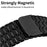 For Apple Watch Ultra 3 2 1 49mm / Series 11 10 46mm / 9 8 7 45mm / SE3 SE2 SE 6 5 4 44mm / 3 2 1 42mm Magnetic Watch Strap Stainless Steel Wristband - Black - 4