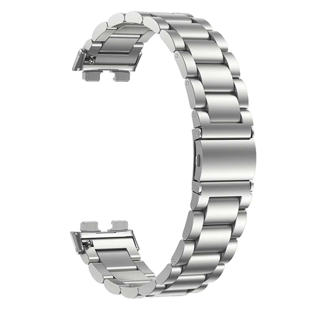 For Huawei Band 8 / Band 8 NFC / Band 9 / Band 9 NFC Watch Band Stainless Steel Metal Watch Strap - Silver - 1