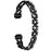For Fitbit Inspire 3 Alloy Metal Watch Band Bling Rhinestone Decor Bracelet Strap - Black - 1
