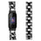 For Fitbit Inspire 3 Alloy Metal Watch Band Bling Rhinestone Decor Bracelet Strap - Black - 3
