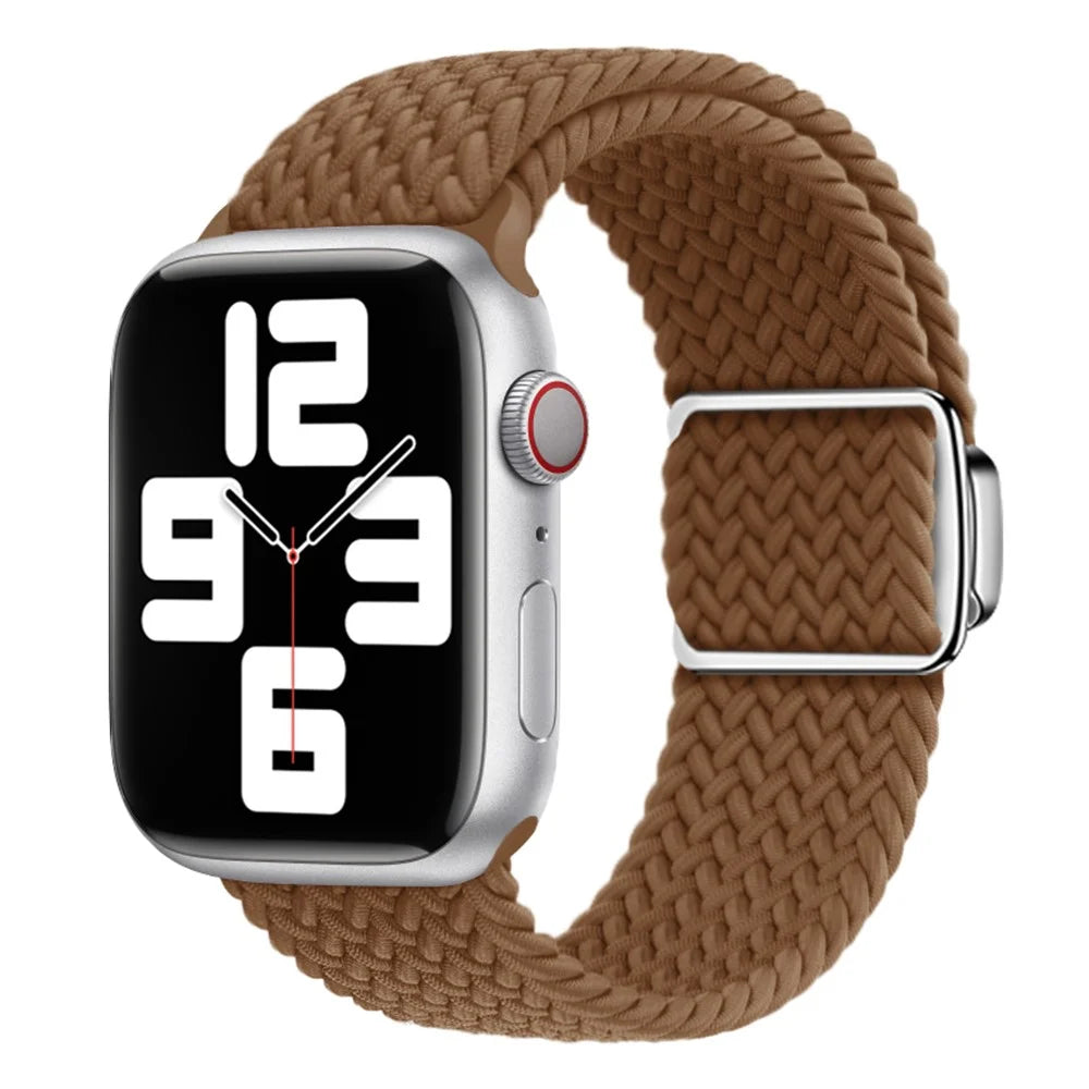 Watch Strap for Apple Watch Series 11 10 42mm / 9 8 7 41mm / SE3 SE2 SE 6 5 4 40mm / 3 2 1 38mm Magnetic Buckle Watch Band - Brown - 2