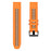 Dual-color Watch Band for Garmin Fenix 7 / Forerunner 965 / 955 / 945 / 935 , Smooth Silicone Soft Strap - Orange+Black - 2