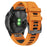 Dual-color Watch Band for Garmin Fenix 7 / Forerunner 965 / 955 / 945 / 935 , Smooth Silicone Soft Strap - Orange+Black - 3
