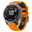 Dual-color Watch Band for Garmin Fenix 7 / Forerunner 965 / 955 / 945 / 935 , Smooth Silicone Soft Strap - Orange+Black - 4