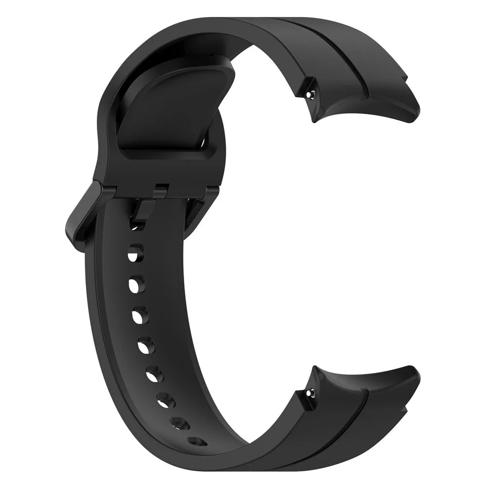For Samsung Galaxy Watch6 / Watch6 Classic / Watch 5 / 5 Pro / Watch3 41mm Silicone Groove Watchband 20mm Watch Strap - Black - 3