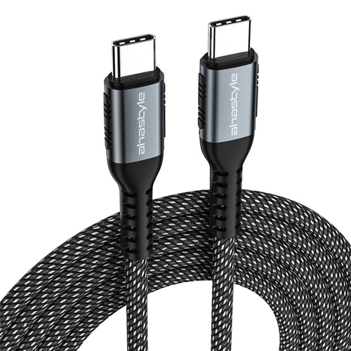 AHASTYLE XC01 MDD for iPhone 15 Series 1m USB-C PD Fast Charging Cable Type-C to Type-C Data Transfer Cord Built-in E-Mark Chip - 60W - 1