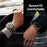 DUX DUCIS YS Series Strap for Apple Watch Series 11 10 42mm / 9 8 7 41mm / SE3 SE2 SE 6 5 4 40mm / 3 2 1 38mm Cowhide Leather Watch Band - Black - 3