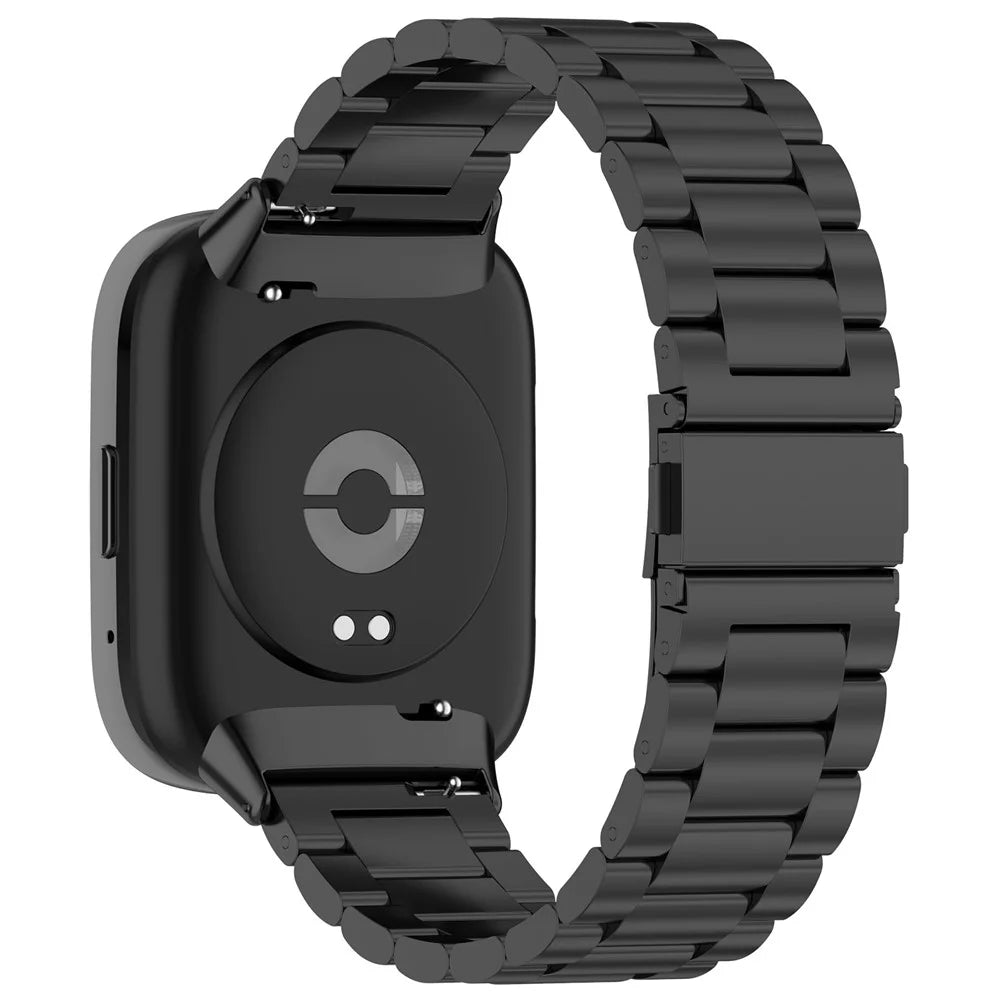 For Xiaomi Redmi Watch 3 Active  /  Watch 3 Lite Replacement Band Stainless Steel Watch Strap - Black - 1
