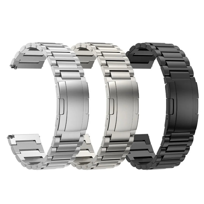 For Huawei Watch 4 / Watch 4 Pro / Samsung Galaxy Watch3 45mm / Gear S3 Frontier Titanium Alloy Watch Strap 22mm Universal Watch Band - Black - 5