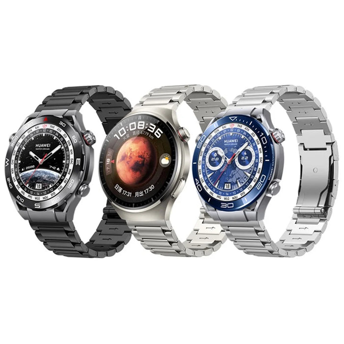 For Huawei Watch 4 / Watch 4 Pro / Samsung Galaxy Watch3 45mm / Gear S3 Frontier Titanium Alloy Watch Strap 22mm Universal Watch Band - Black - 6