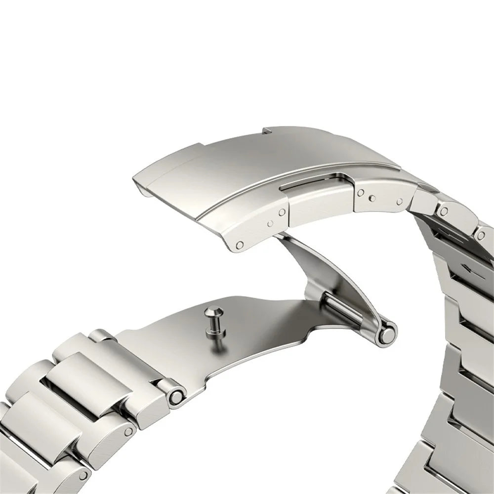 Watch Band for Apple Watch Series 11 10 42mm / 9 8 7 41mm / SE3 SE2 SE 6 5 4 40mm / 3 2 1 38mm Titanium Alloy Smartwatch Strap - Black - 3