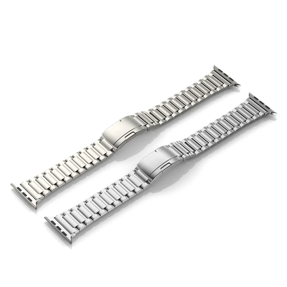 Watch Band for Apple Watch Series 11 10 42mm / 9 8 7 41mm / SE3 SE2 SE 6 5 4 40mm / 3 2 1 38mm Titanium Alloy Smartwatch Strap - Black - 5