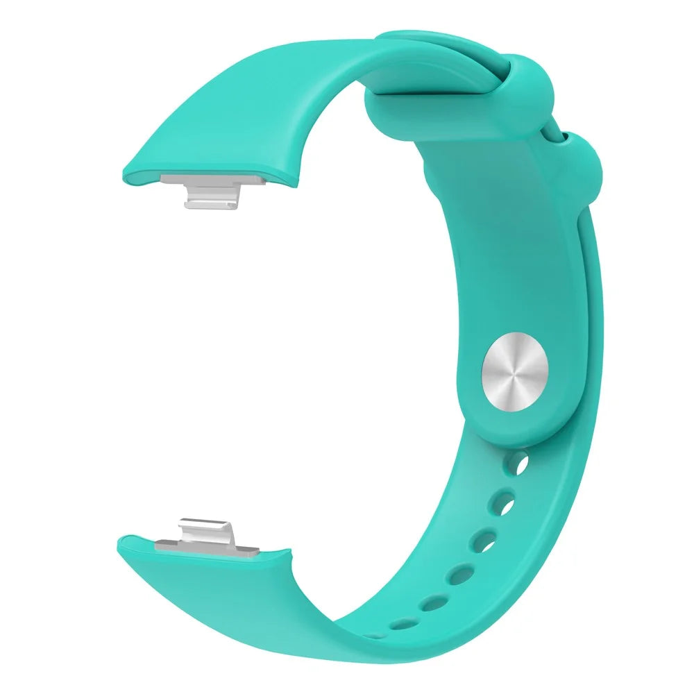 For Xiaomi Smart Band 10 Pro / 9 Pro / 8 Pro / Redmi Watch 6 / 5 / 4 Solid Color Wrist Band Replacement Silicone Watch Strap - Mint Green - 2