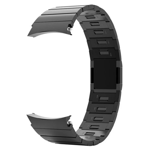 For Samsung Galaxy Watch FE 40mm / Watch6 / Watch6 Classic / Watch 5 / Watch 5 Pro Watch Band Stainless Steel Watch Strap - Black - 1