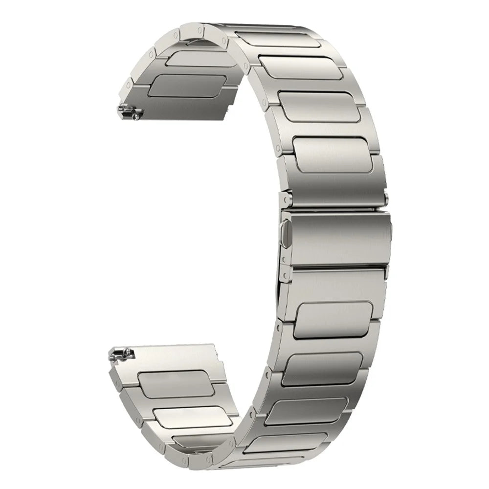 Titanium Alloy Watch Band for Huawei Watch 4 / Watch 4 Pro , Flat Buckle 22mm Width Watch Strap - Titanium - 1