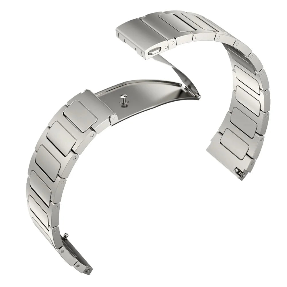 Titanium Alloy Watch Band for Huawei Watch 4 / Watch 4 Pro , Flat Buckle 22mm Width Watch Strap - Titanium - 3