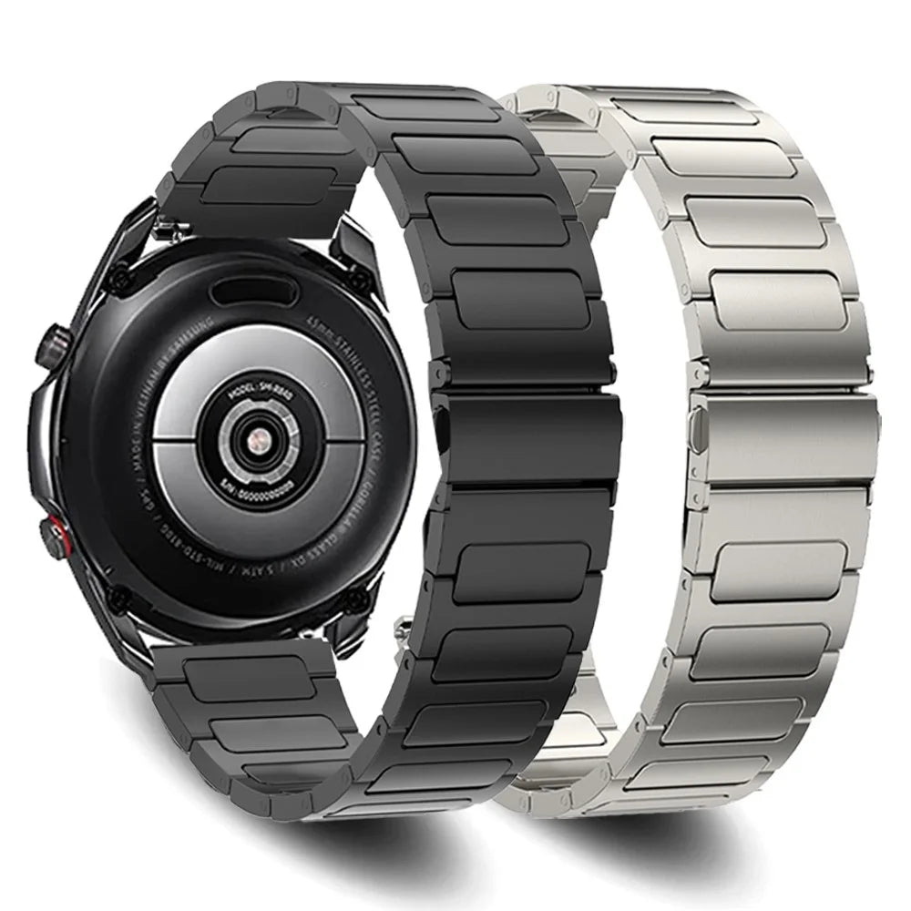 Titanium Alloy Watch Band for Huawei Watch 4 / Watch 4 Pro , Flat Buckle 22mm Width Watch Strap - Titanium - 4
