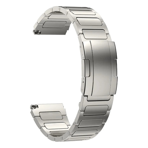 Titanium Alloy Wristband for Huawei Watch 4 / Watch 4 Pro , Tortoise Buckle 22mm Watch Strap Bracelet - Titanium - 1