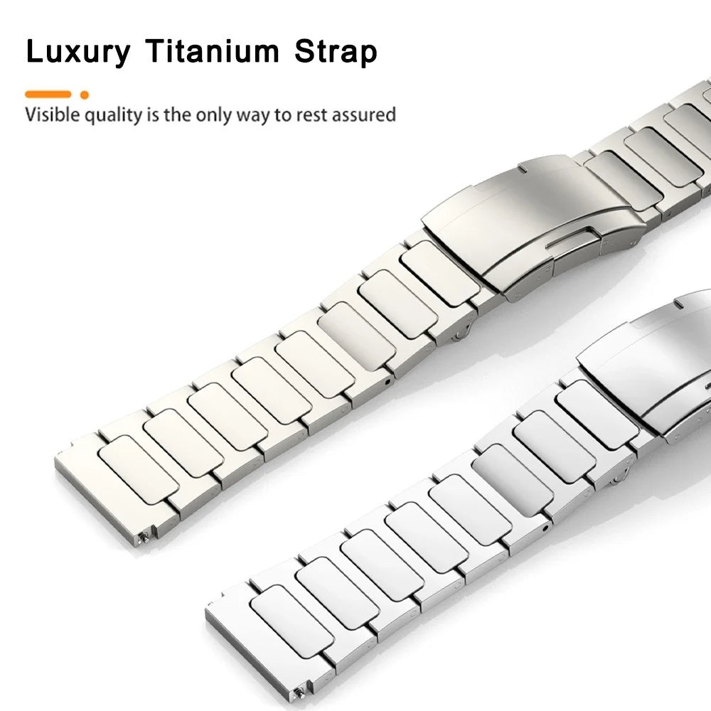 Titanium Alloy Wristband for Huawei Watch 4 / Watch 4 Pro , Tortoise Buckle 22mm Watch Strap Bracelet - Titanium - 5
