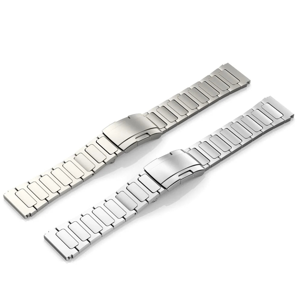 Titanium Alloy Wristband for Huawei Watch 4 / Watch 4 Pro , Tortoise Buckle 22mm Watch Strap Bracelet - Titanium - 7