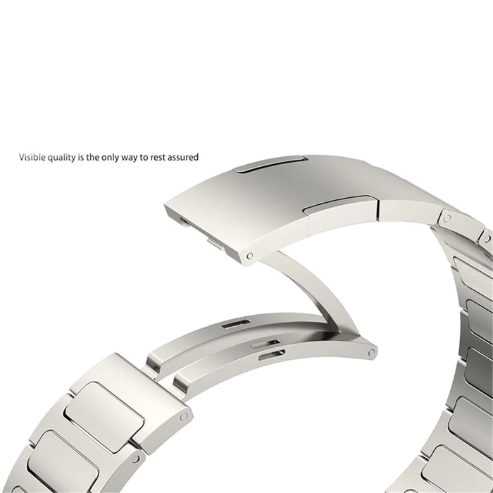 22mm Watch Band for Huawei Watch 4 / Watch 4 Pro , Titanium Alloy Metal Strap Replacement - Titanium - 4