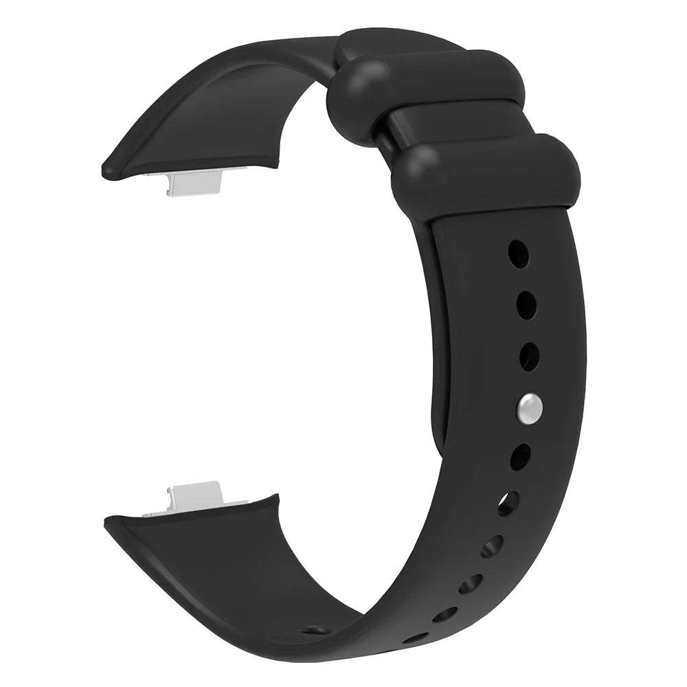 For Xiaomi Smart Band 10 Pro / 9 Pro / 8 Pro / Redmi Watch 6 / 5 / 4 Watch Strap Silicone Replacement Wristband - Black - 1