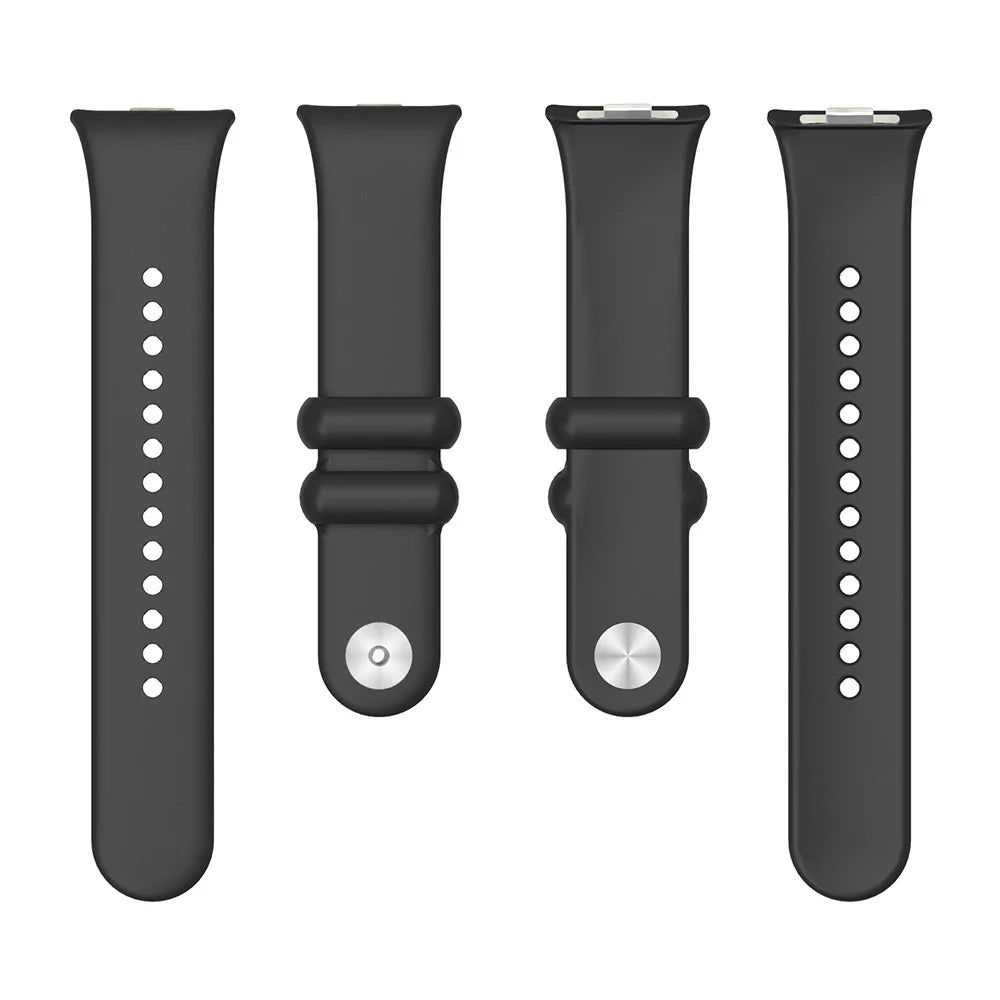 For Xiaomi Smart Band 10 Pro / 9 Pro / 8 Pro / Redmi Watch 6 / 5 / 4 Watch Strap Silicone Replacement Wristband - Black - 3
