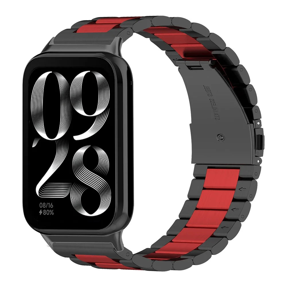 For Xiaomi Smart Band 10 Pro / 9 Pro / 8 Pro / Redmi Watch 6 / 5 / 4 Stainless Steel Watchband Quick Release Watch Strap with Tool, Spring Bar - 3