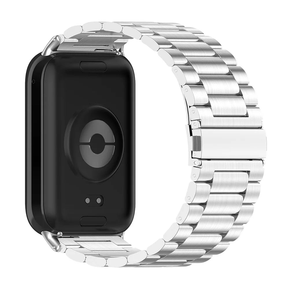 For Xiaomi Smart Band 10 Pro / 9 Pro / 8 Pro / Redmi Watch 6 / 5 / 4 Watch Strap Stainless Steel Silver Watch Band with Tool, Spring Bar - 1