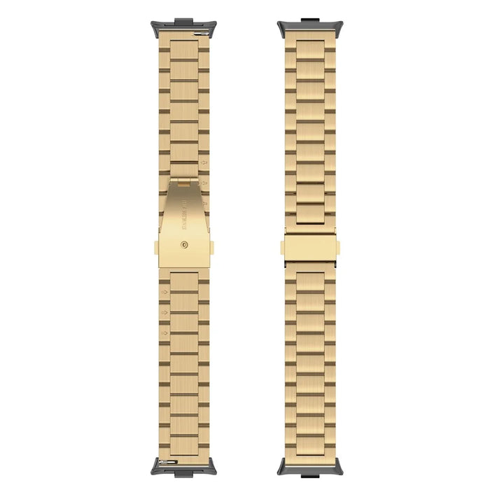 Stainless Steel Watch Strap for Xiaomi Smart Band 10 Pro / 9 Pro / 8 Pro / Redmi Watch 6 / 5 / 4 Watch Band with Tool, Spring Bar - Gold - 2