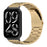 Stainless Steel Watch Strap for Xiaomi Smart Band 10 Pro / 9 Pro / 8 Pro / Redmi Watch 6 / 5 / 4 Watch Band with Tool, Spring Bar - Gold - 3
