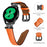 For Huami Amazfit Cheetah Pro Replacement Watch Strap 20mm Crown Connector Black Buckle Watch Band - Orange - 3