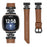 For Fitbit Versa 3 / Versa 4 / Sense / Sense 2 Black Buckle Watch Strap Genuine Cowhide Leather Wristband - Brown - 2