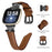 For Fitbit Versa 3 / Versa 4 / Sense / Sense 2 Black Buckle Watch Strap Genuine Cowhide Leather Wristband - Brown - 3