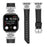 Watch Bracelet Band for Apple Watch Series 11 10 42mm / 9 8 7 41mm / SE3 SE2 SE 6 5 4 40mm / 3 2 1 38mm Rhinestone Band with Silver Buckle - Black - 2
