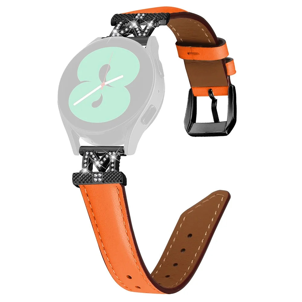 Black Buckle Watch Strap for Huami Amazfit Cheetah Pro M-Shape Connector 20mm Watch Band - Orange - 1