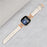M Shape Rhinestone Watchband for Fitbit Versa 3 / Versa 4 / Sense / Sense 2 Genuine Cowhide Leather Watch Strap with Rose Gold Buckle - Apricot - 4
